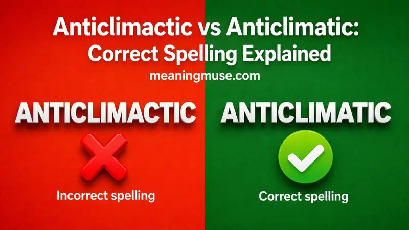 Anticlimactic vs Anticlimatic: Correct Spelling Explained