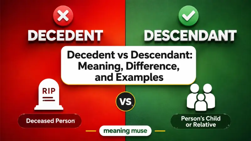 Decedent vs Descendant: Meaning, Difference, and Examples