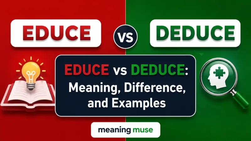 Educe vs Deduce: Meaning, Difference, and Examples