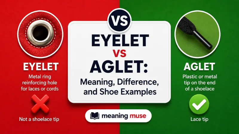 Eyelet vs Aglet: Meaning, Difference, and Shoe Examples