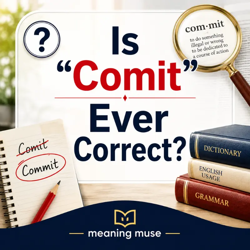 Is “Comit” Ever Correct?