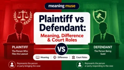 Plaintiff vs Defendant: Meaning, Difference & Court Roles