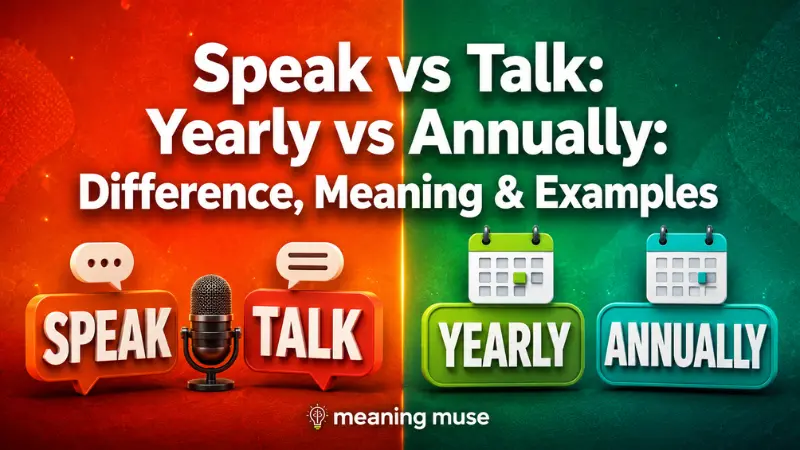 Yearly vs Annually: Difference, Meaning & Examples
