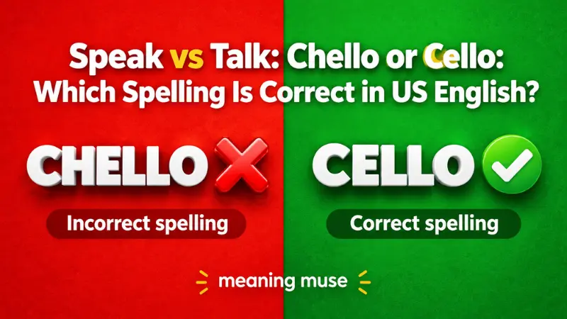 Chello or Cello: Which Spelling Is Correct in US English?