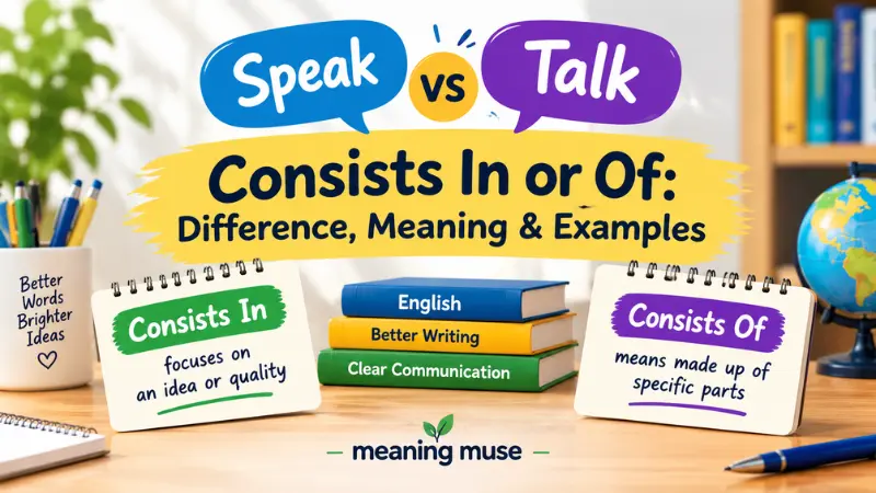 Consists In or Of: Difference, Meaning & Examples