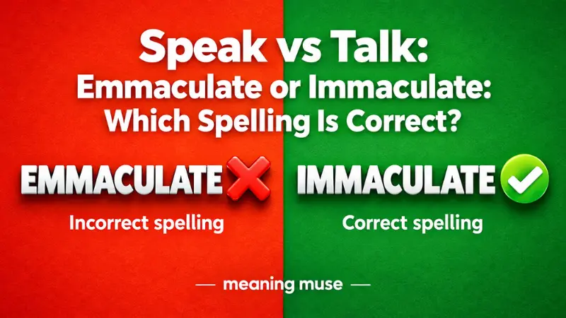 Emmaculate or Immaculate: Which Spelling Is Correct?