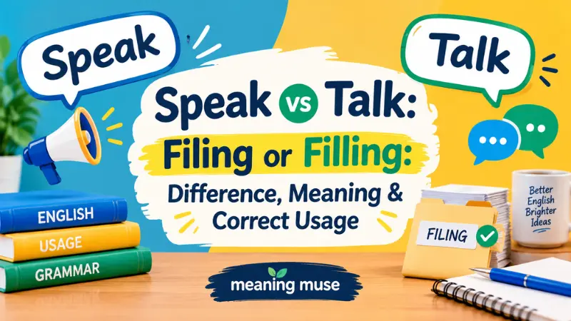 Filing or Filling: Difference, Meaning & Correct Usage