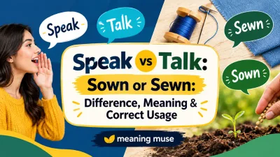 Sown or Sewn: Difference, Meaning & Correct Usage